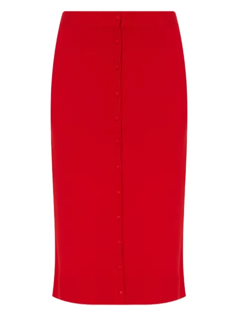 Victoria Beckham button-front fitted skirt