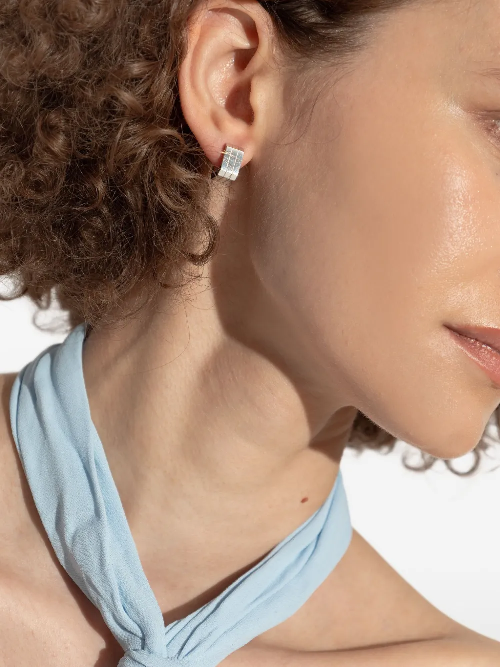 18k White Gold Candy Single Earring