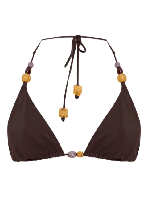 Tory Burch beaded triangle bikini