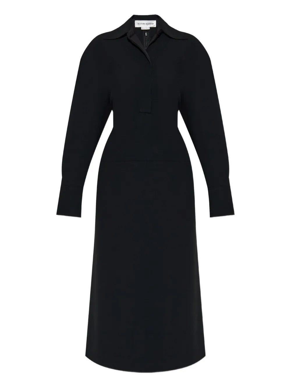 Victoria Beckham Jurk met gespreide kraag Zwart