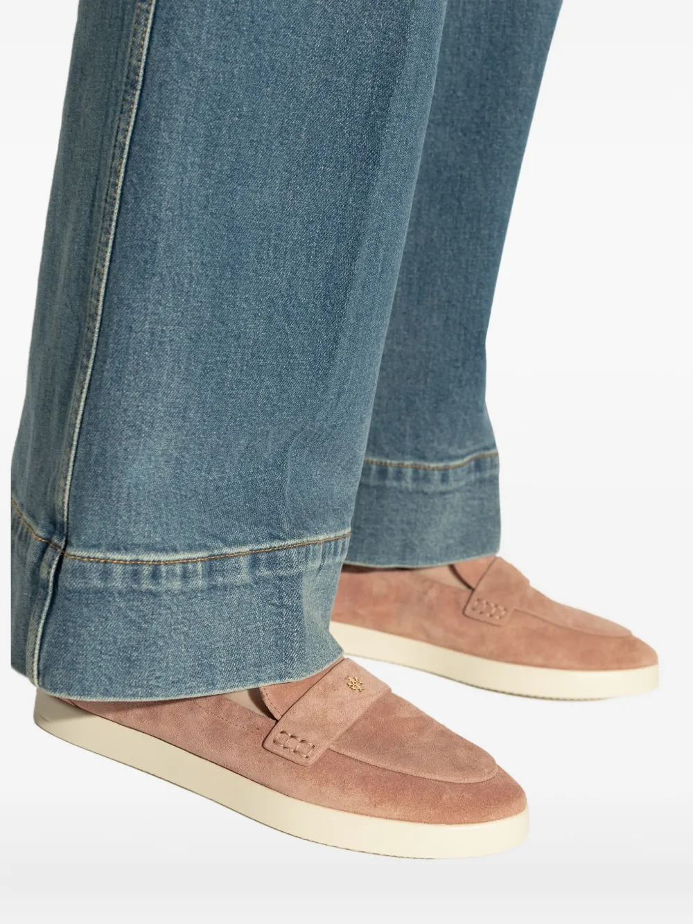 Tory Burch suede loafers Pink