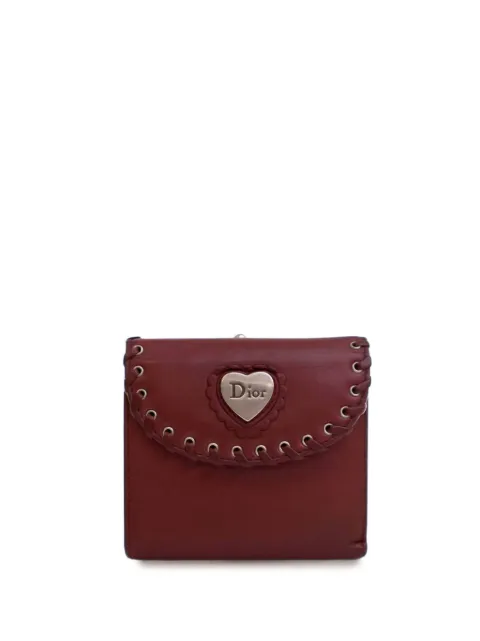 Christian Dior Pre-Owned 2007 Calfskin Heart Compact Wallet small wallets