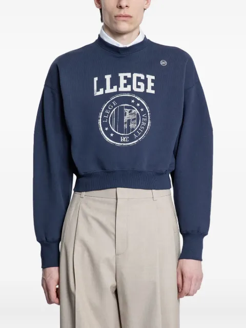 Recto Llege-logo cropped sweatshirt