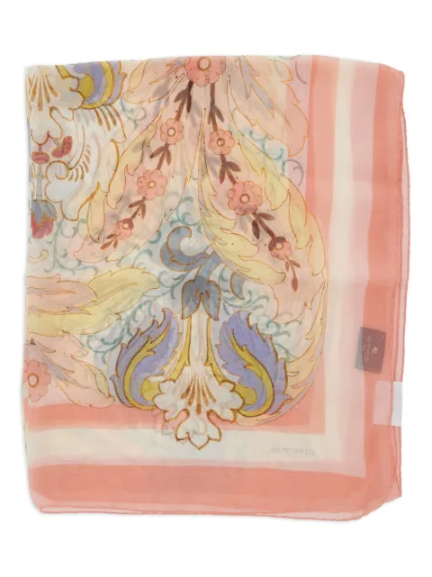 ETRO floral-print silk scarf