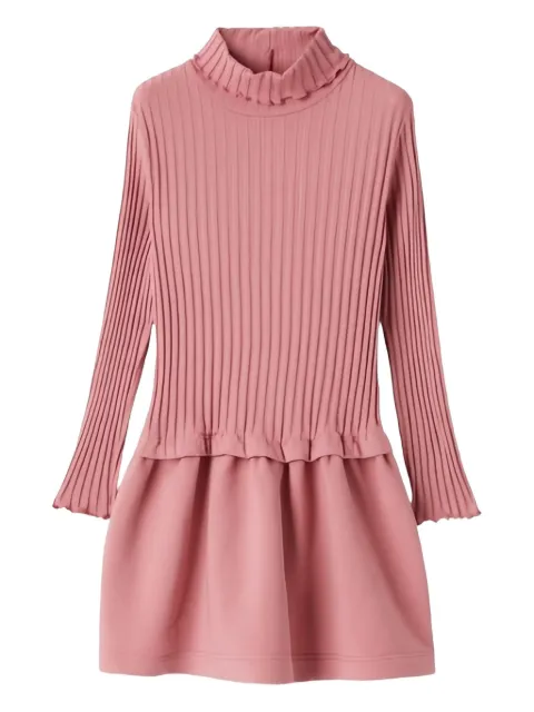 Il Gufo ruffled ribbed dress