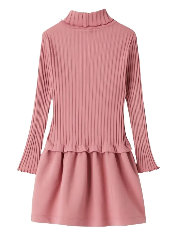 open lace back dress Il Gufo Pink Dress – BellaKidsNY