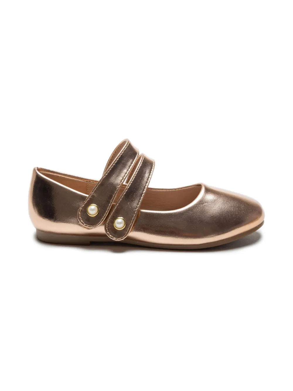 Tulleen metallic-finish ballerina shoes | Teen Girl Shoes | Image 2