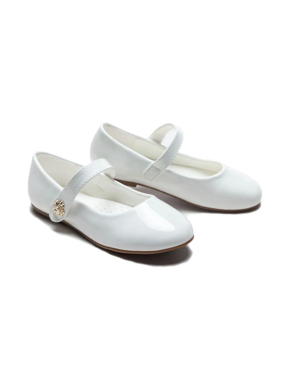 Tulleen patent-finish ballerina shoes | Girls Shoes | Image 2