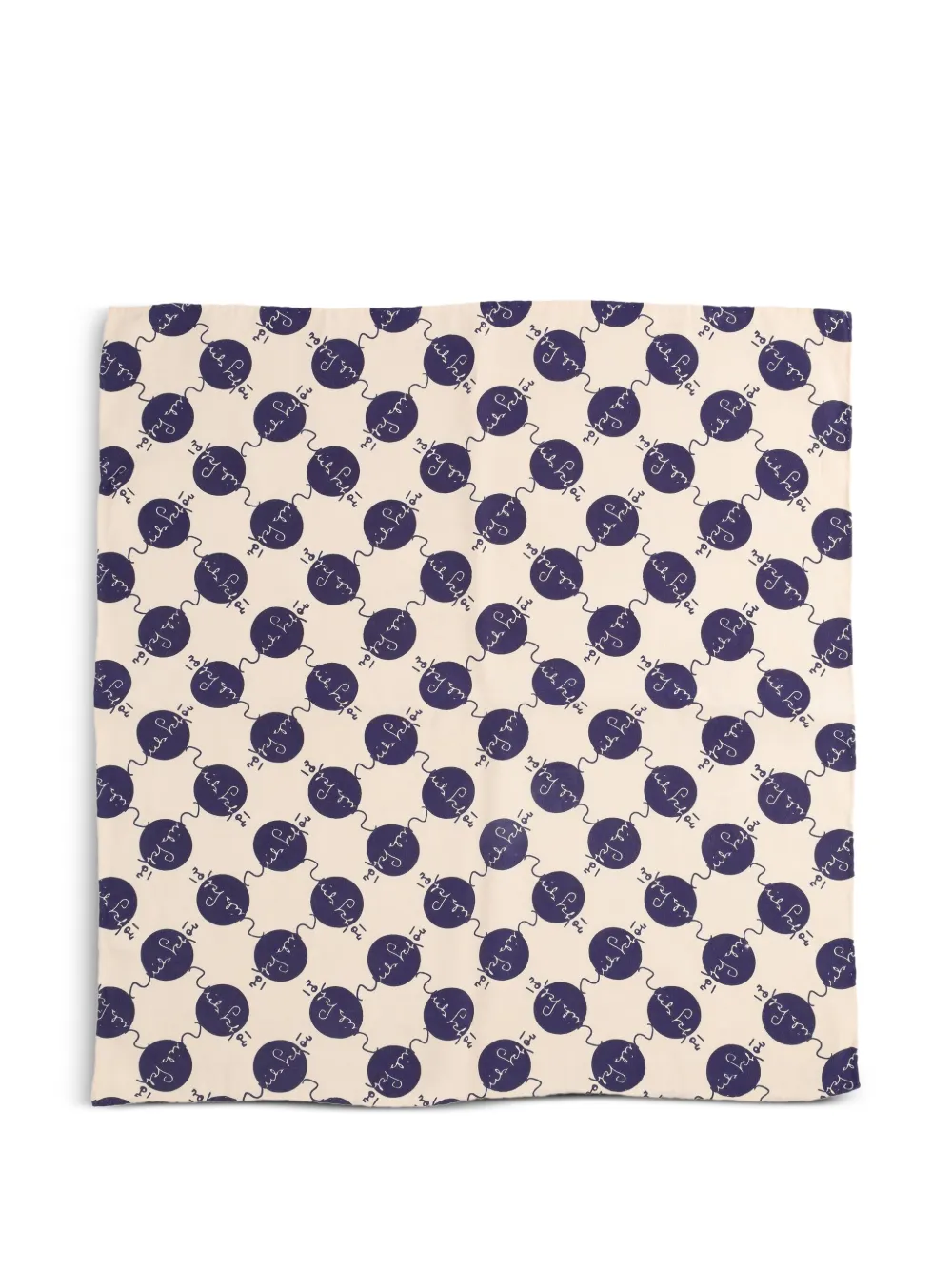Mila Schon Vintage Pre-owned polka-dot pocket handkerchief | White | Image 1
