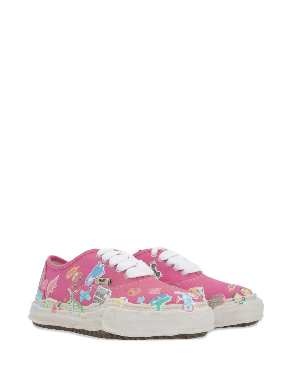 Maison MIHARA YASUHIRO sticker-print canvas sneakers | Low-Tops | Image 2