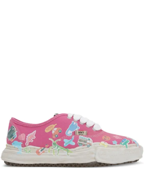 Maison MIHARA YASUHIRO sticker-print canvas sneakers
