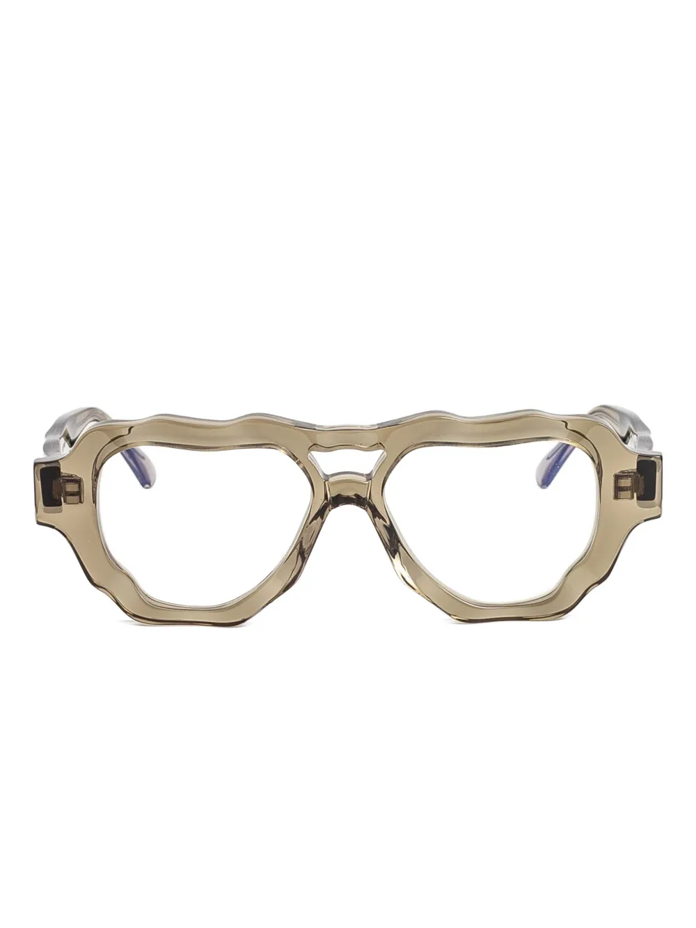 Kuboraum G5 sculpted-frame optical glasses | Grey | Image 1