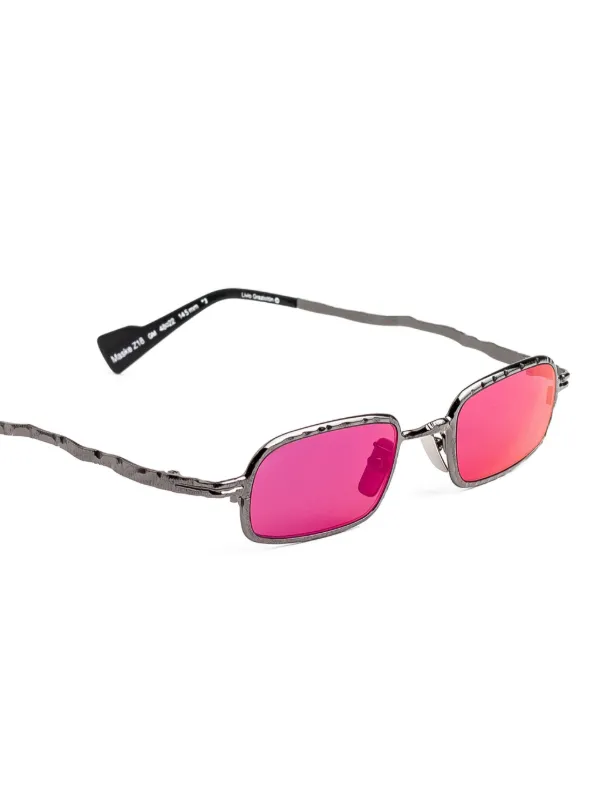 Kuboraum Maske Z18 rectangle-frame Sunglasses | Grey | FARFETCH HK
