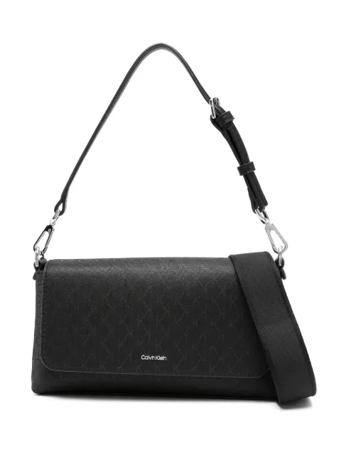 Calvin Klein monogram-logo shoulder bag