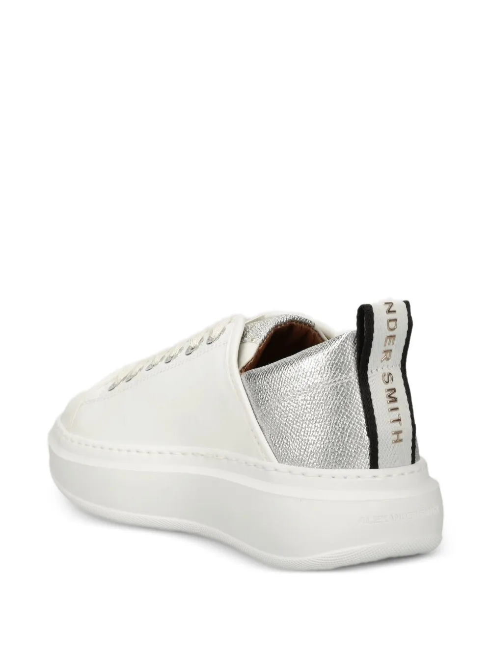 Alexander Smith Wembley sneakers met metallic vlak - Wit