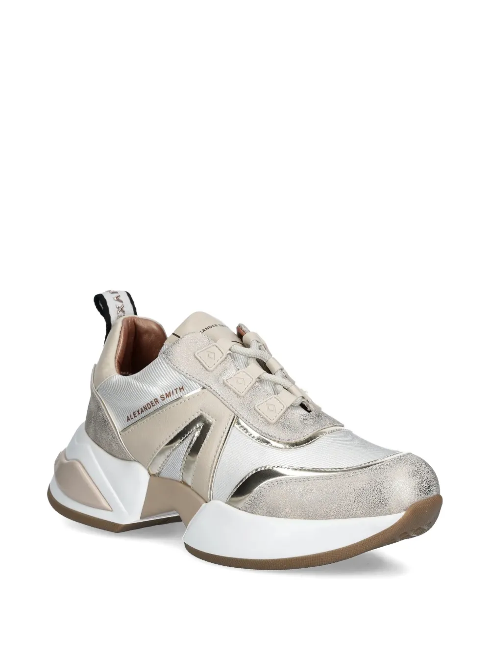 Alexander Smith Sneakers met leren vlakken - Wit