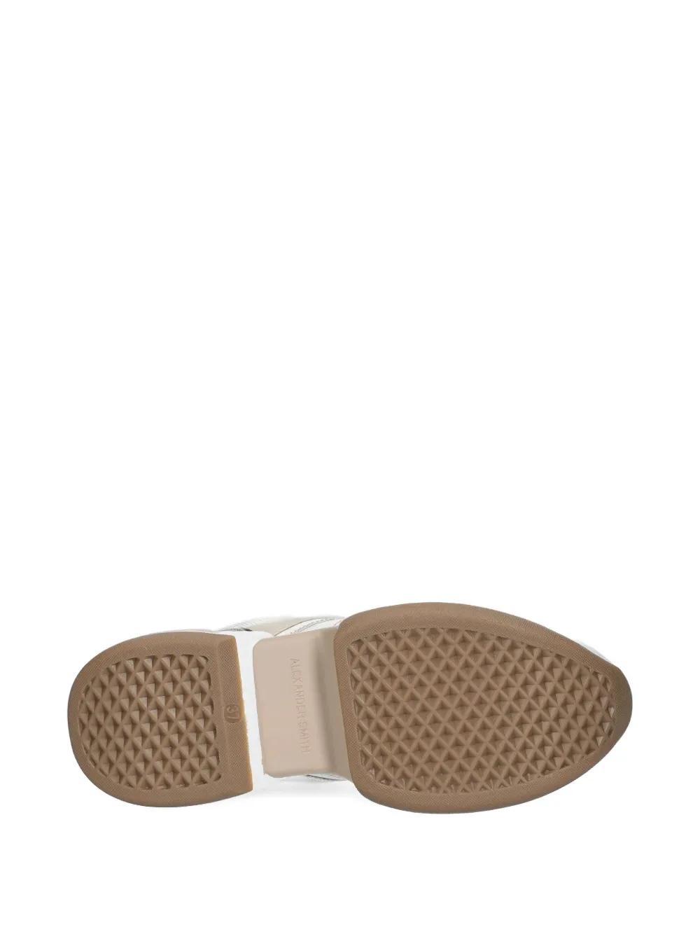 Alexander Smith leather panelled sneakers White