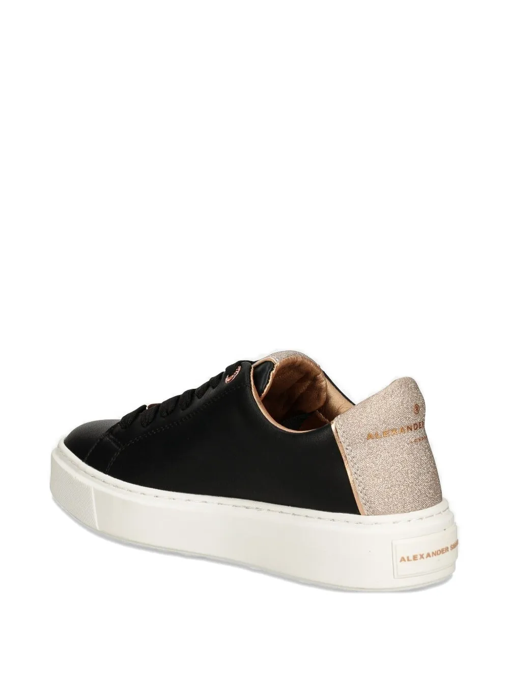 Alexander Smith Leren sneakers Zwart