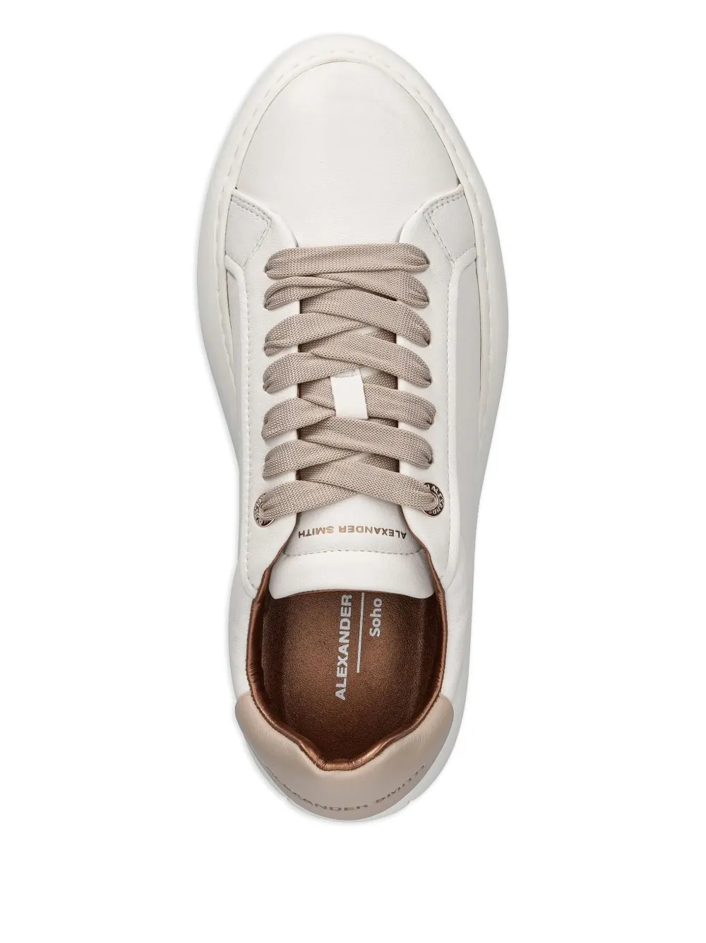 Alexander Smith Sneakers met plateauzool - Wit