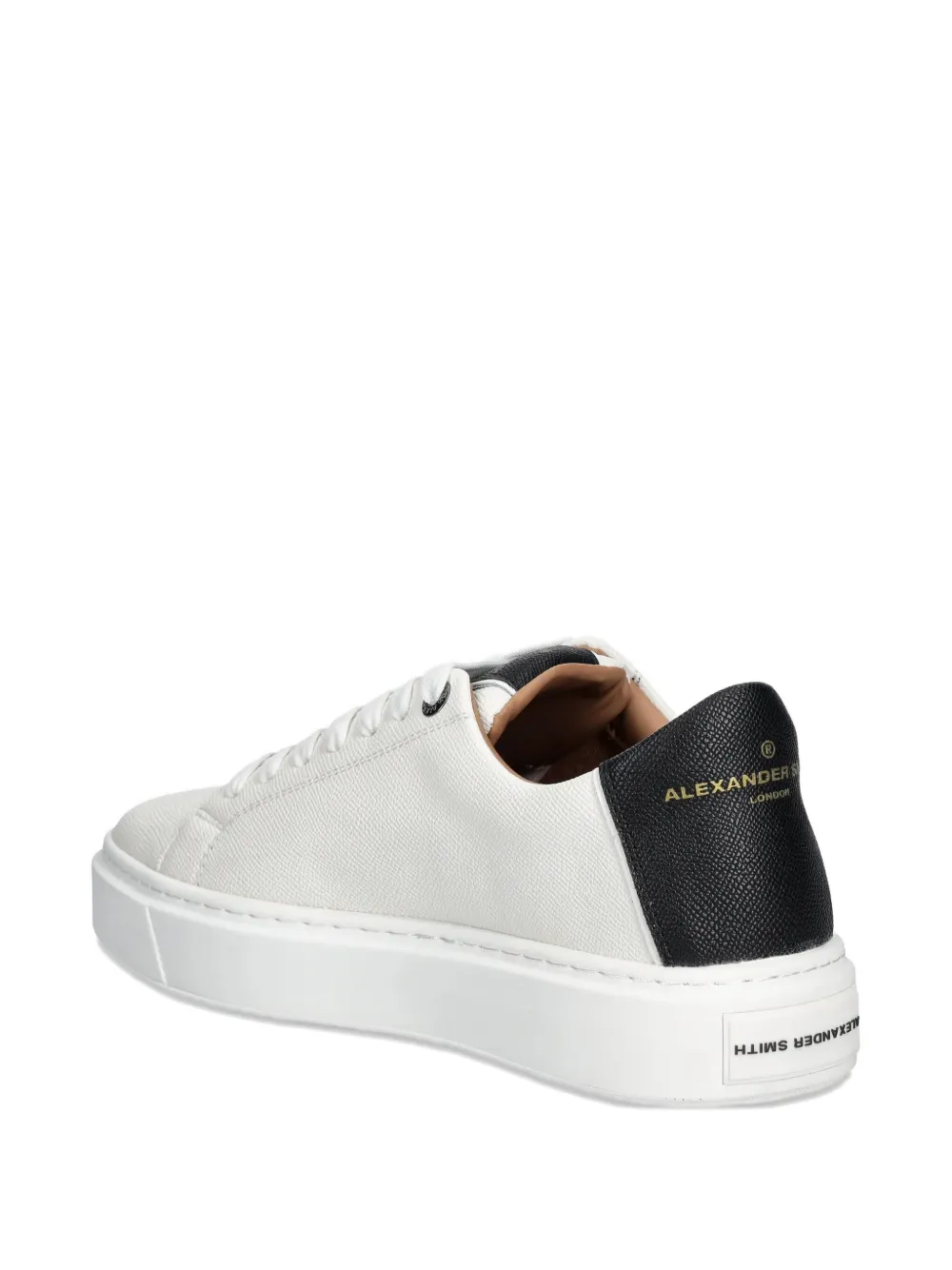 Alexander Smith leather panelled sneakers White