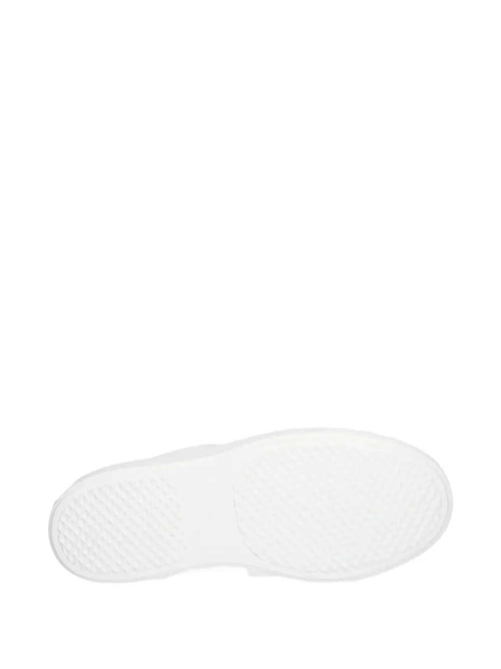 Alexander Smith London Leather Platform Sneakers In White