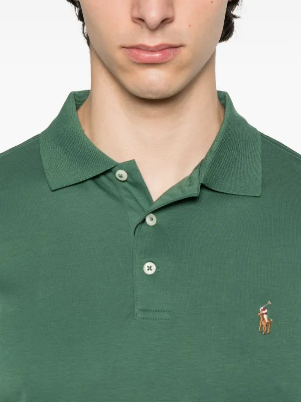 Polo Ralph Lauren Camisa Polo Com Bordado | Verde | FARFETCH BR