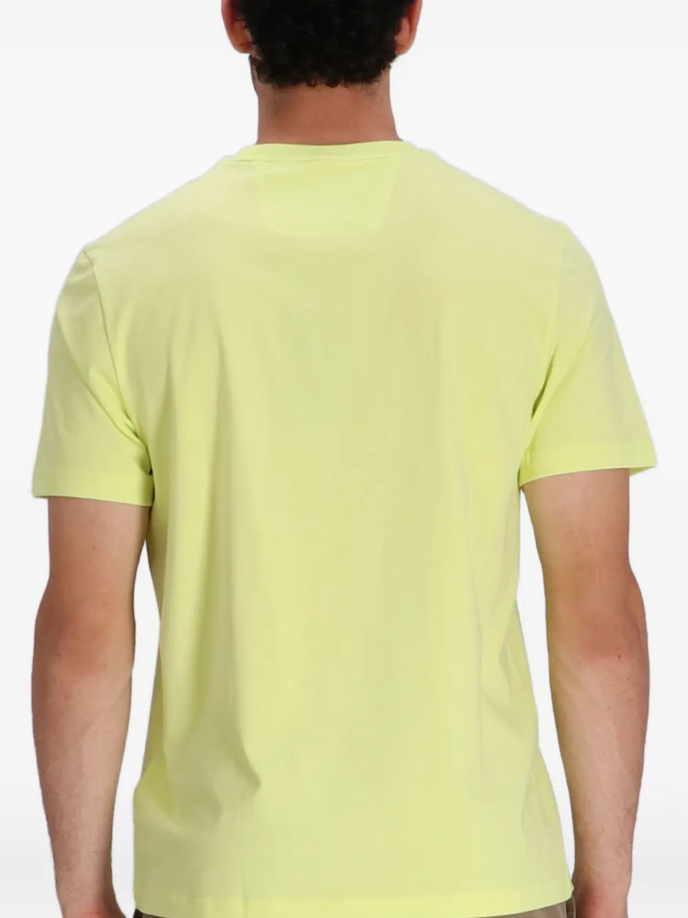 BOSS T-shirt met grafische print Geel