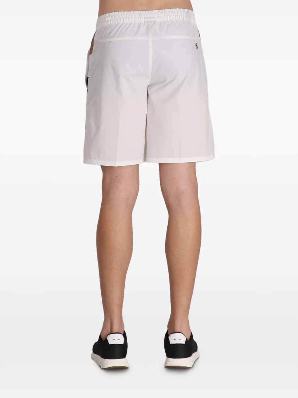 BOSS Shorts met elastische taille Wit