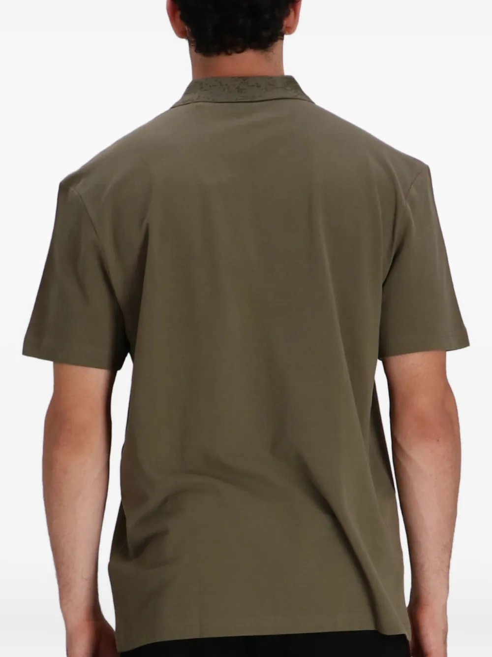 BOSS Hoodie met logo-applicatie Groen