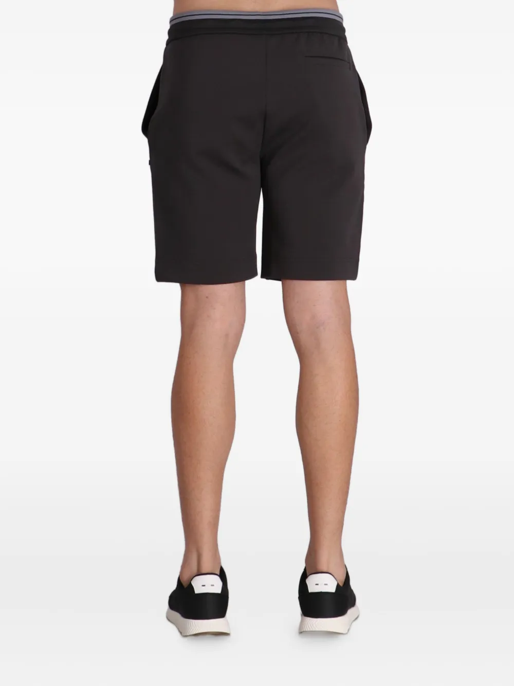 BOSS Shorts met trekkoordtaille Grijs