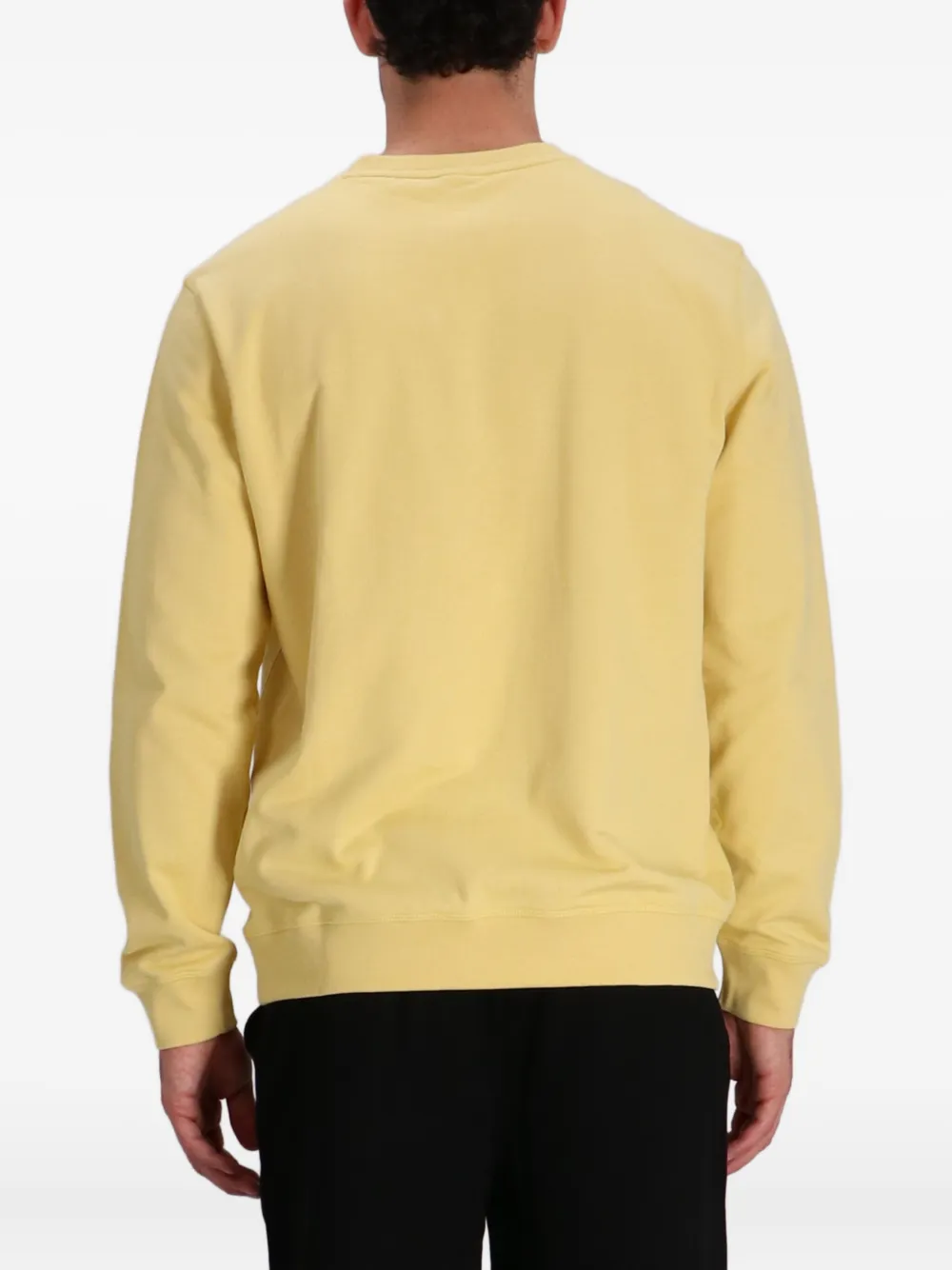 BOSS Sweater met ronde hals Geel