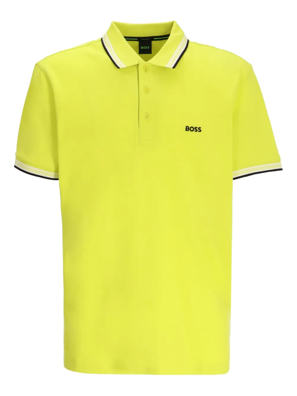 contrasting-trim polo shirt