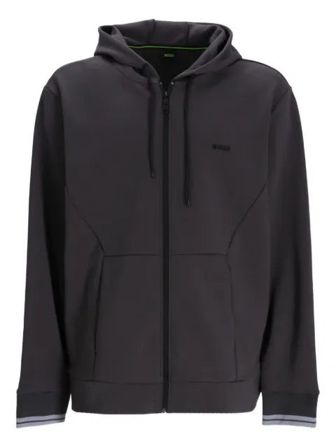 BOSS sudadera con cierre y capucha