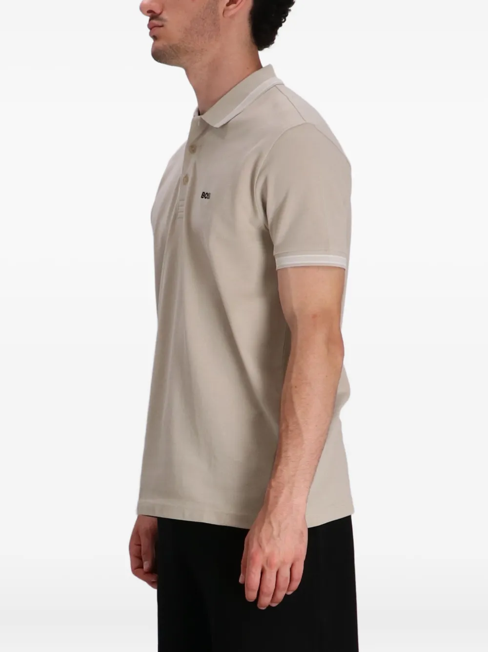 BOSS Piqué poloshirt Beige