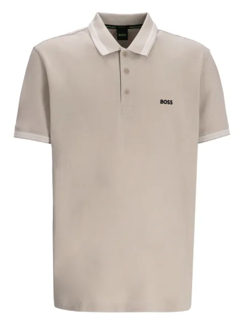 BOSS piqué polo shirt