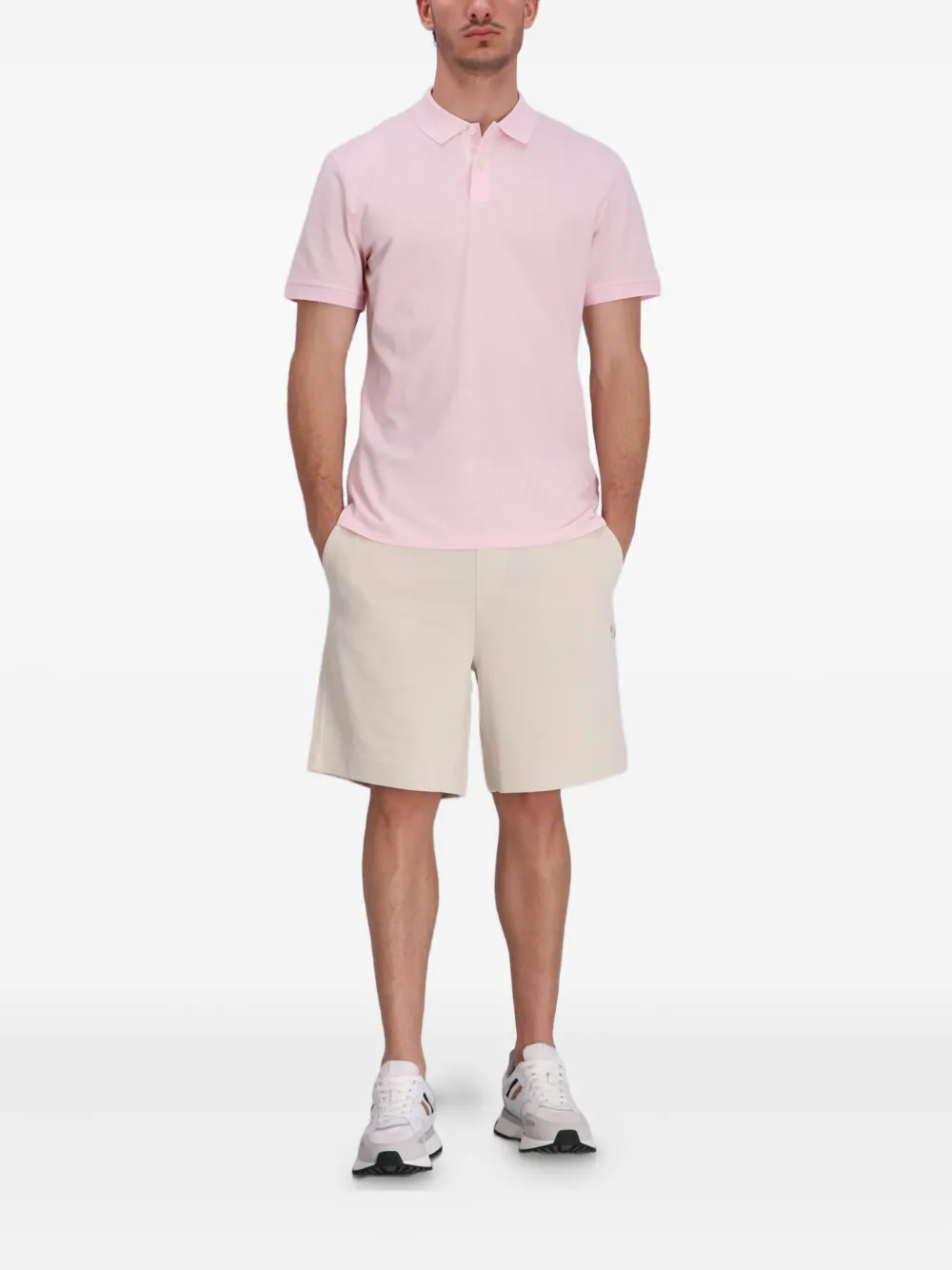 BOSS Piqué poloshirt Roze