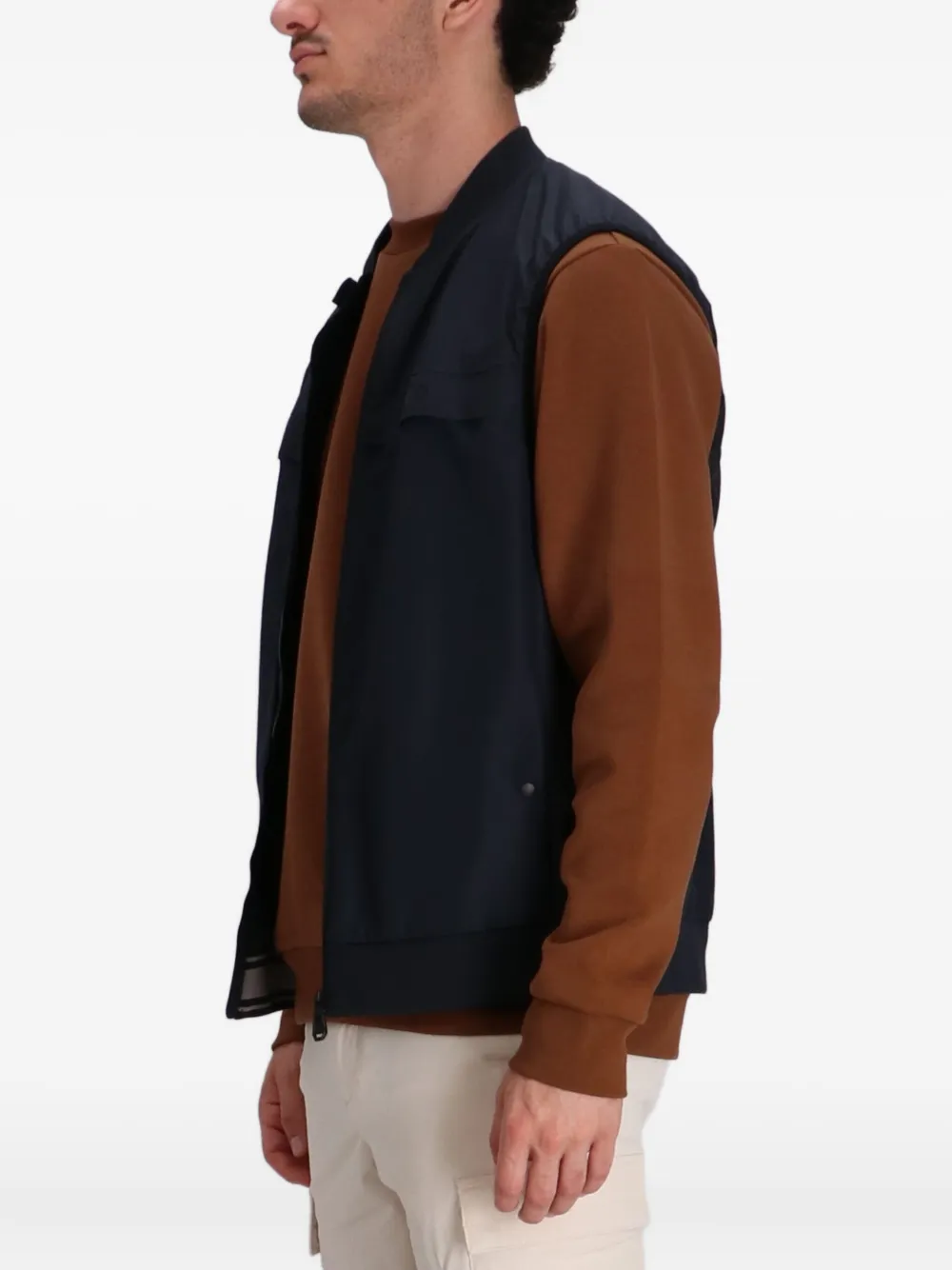 BOSS Bodywarmer met rits Blauw
