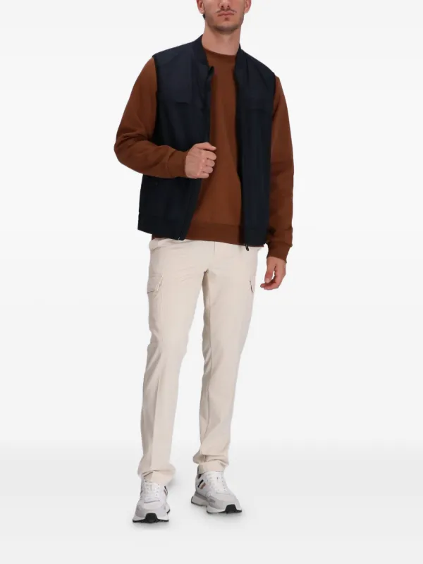 BOSS ジップアップ ベスト | ブルー | FARFETCH JP