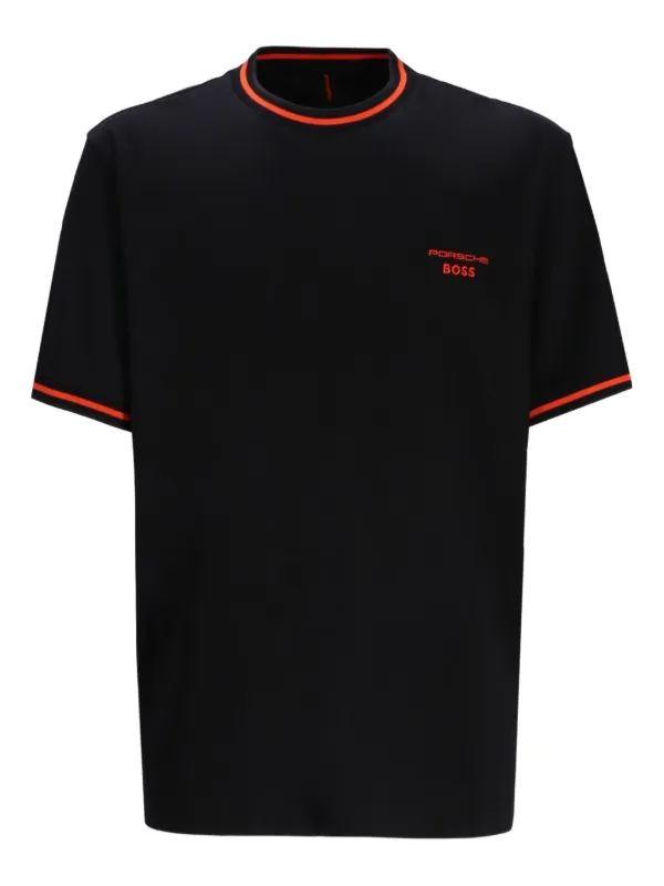 BOSS x Porsche contrast-trim T-shirt Black FARFETCH JO