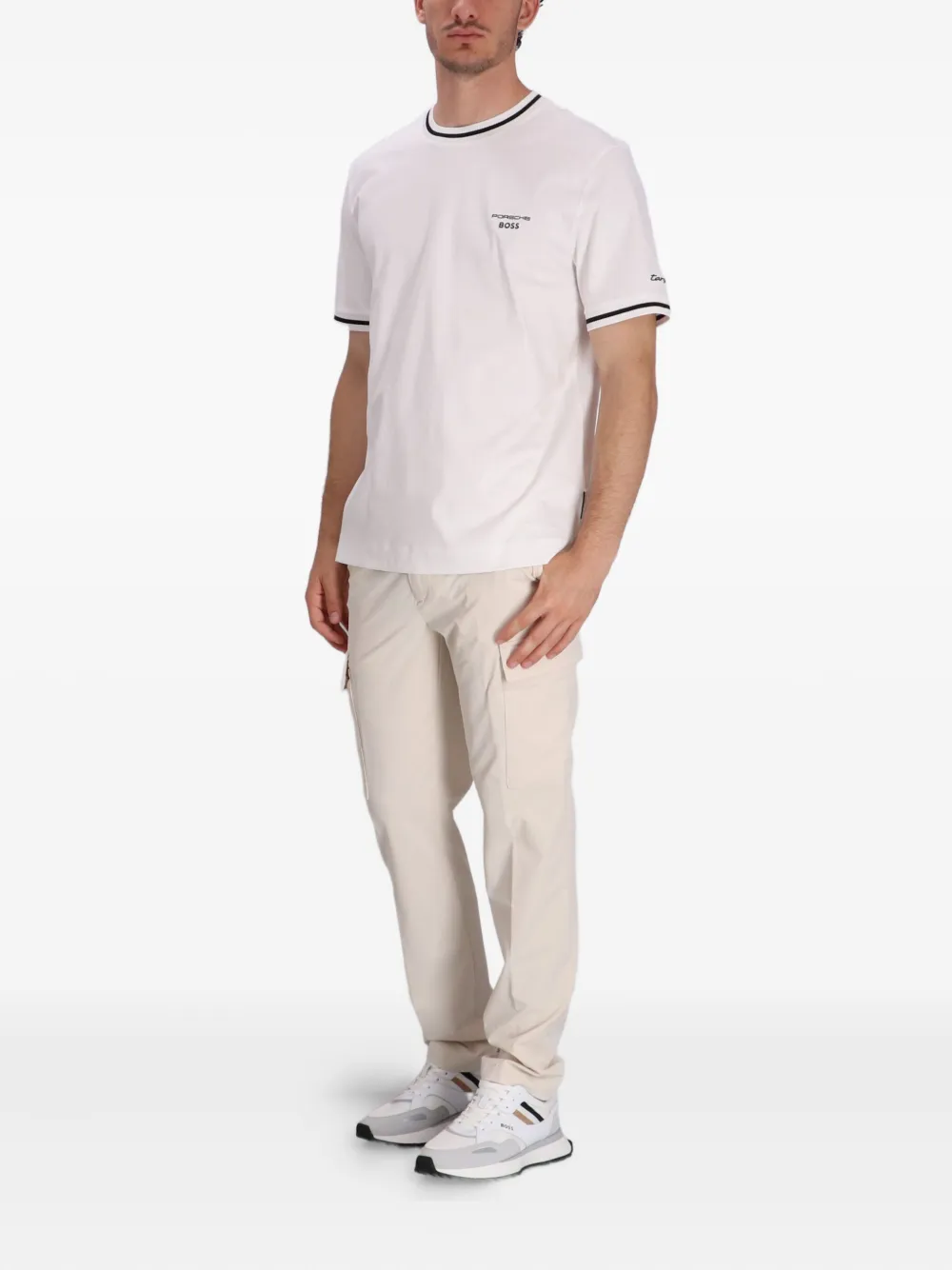 BOSS playera con ribete en contraste en colaboración con Porsche | Playeras | Image 2