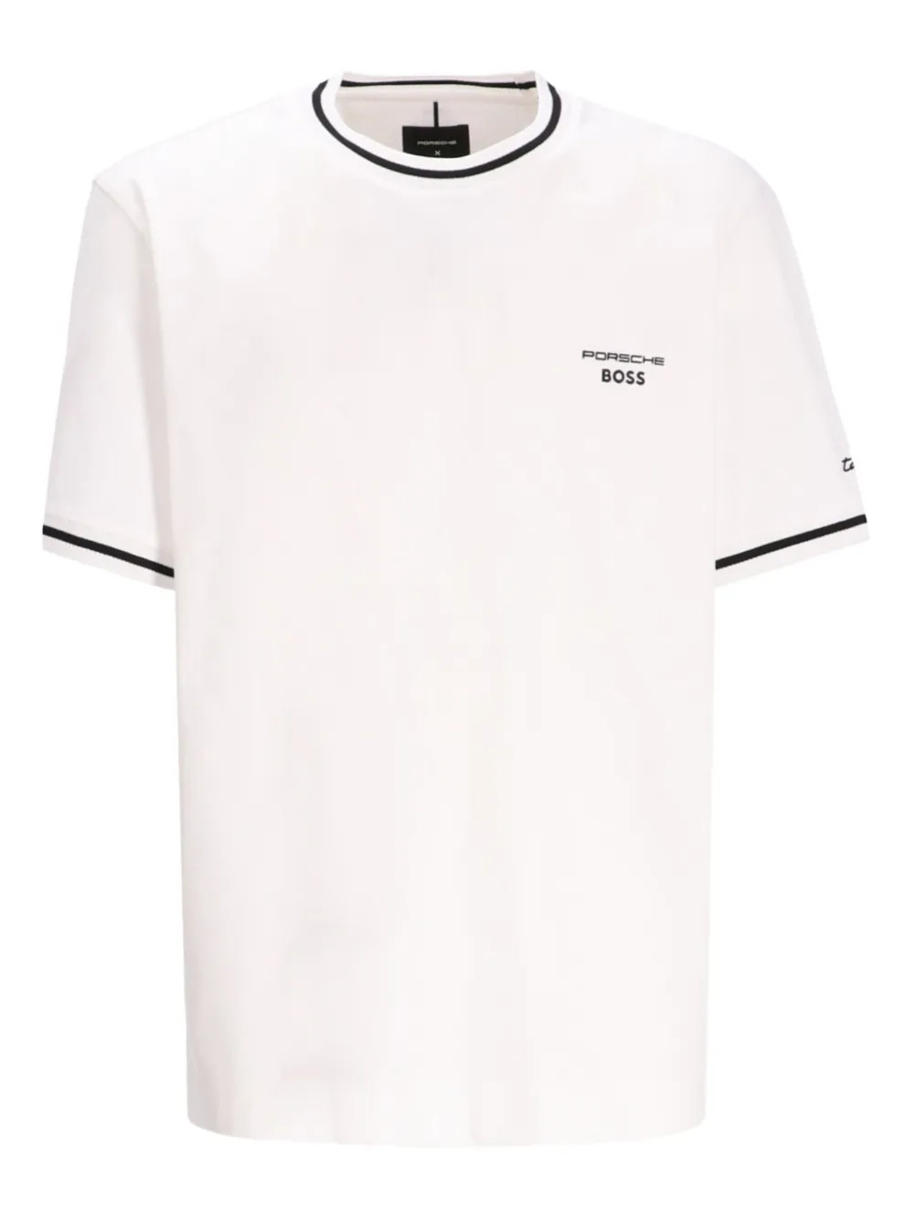 BOSS playera con ribete en contraste en colaboración con Porsche | blanco | Image 1