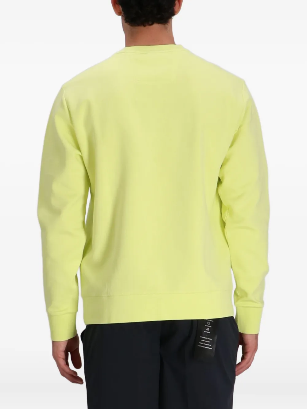 BOSS Sweater met logo-reliëf Geel