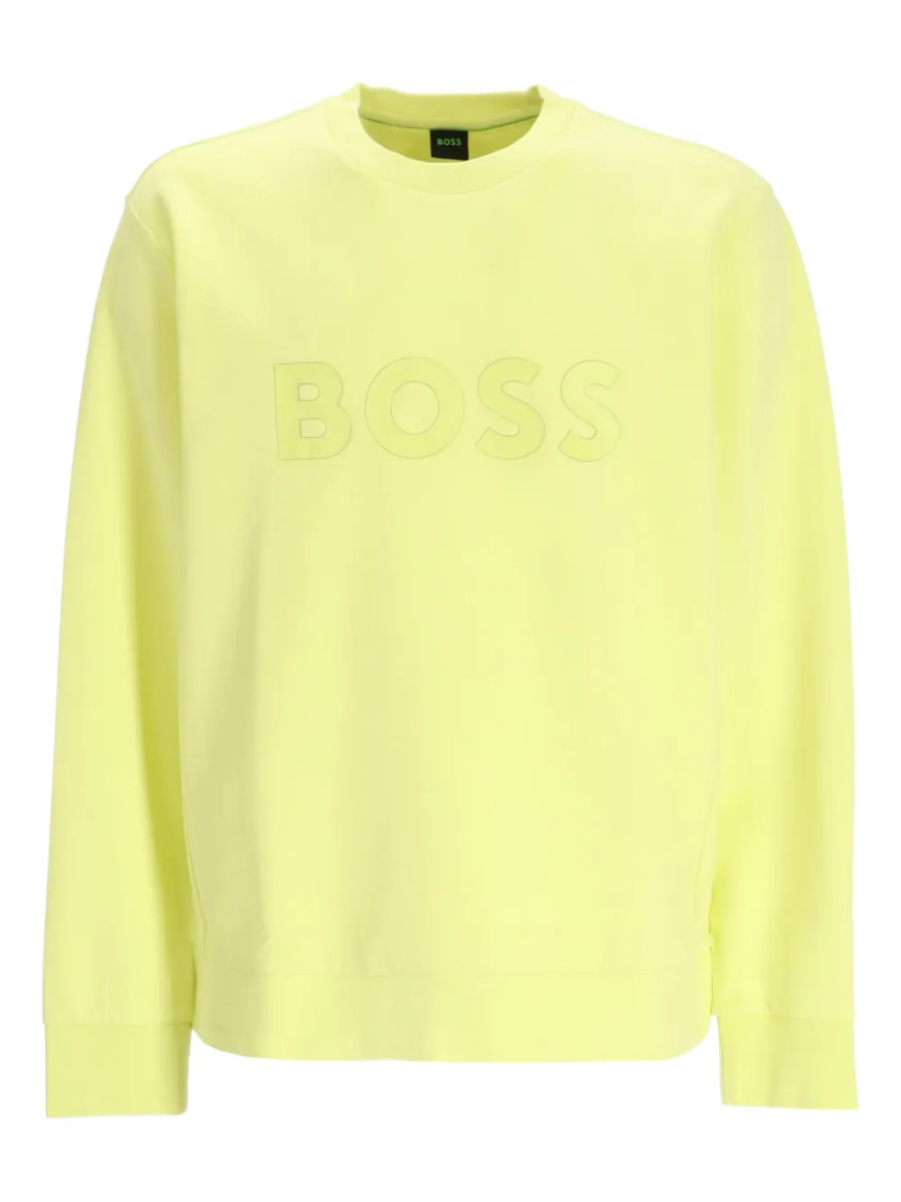 BOSS logo-embossed sweatshirt | Yellow | Image 1