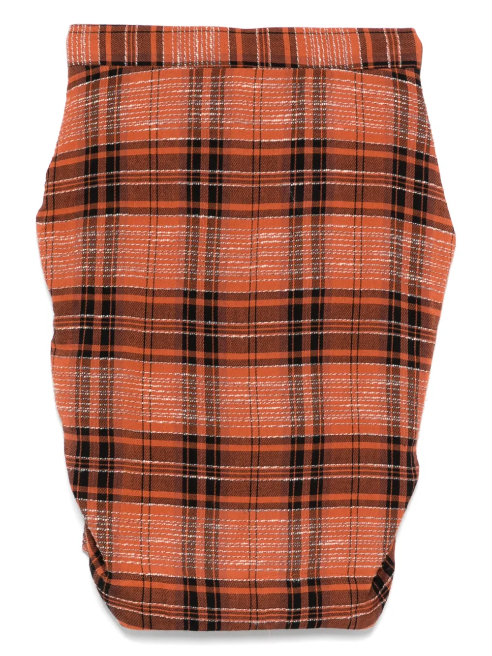 Vivienne Westwood Pre-Owned 2000s check pleated skirt | Orange | Image 1
