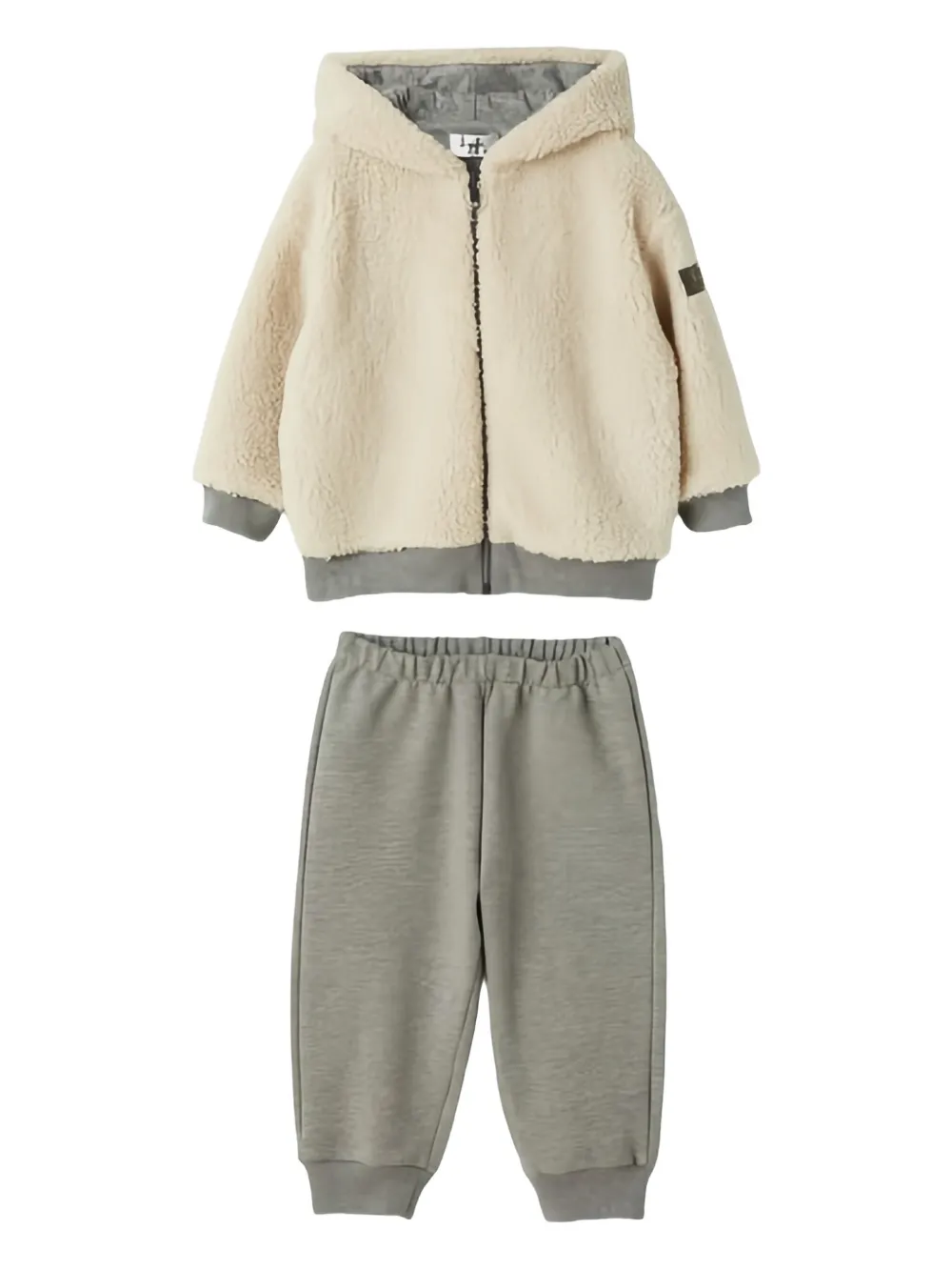 Il Gufo set de pantalones texturizados con capucha | neutro | Image 1