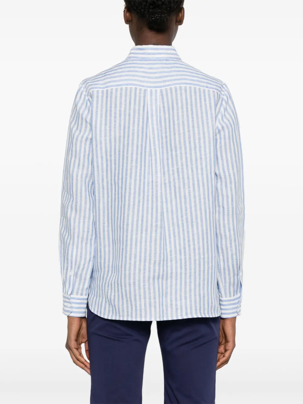 Weekend Max Mara Gestreept linnen blouse Blauw