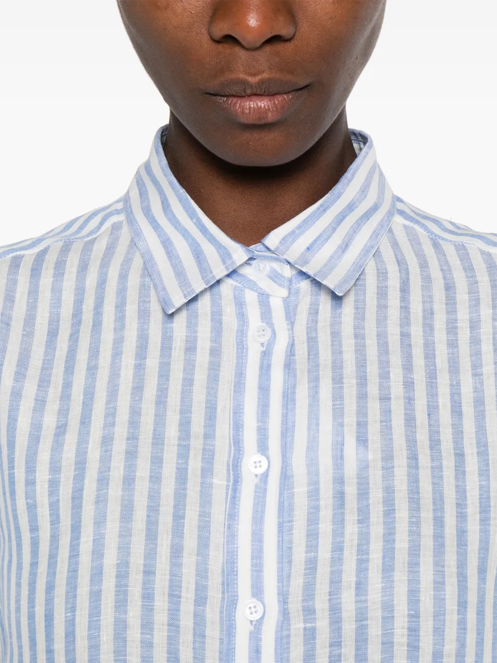 Weekend Max Mara Gestreept linnen blouse Blauw