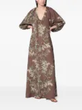 Bernadette Georgio floral-print maxi dress - Brown