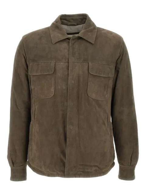 VOLFAGLI suede shirt jacket
