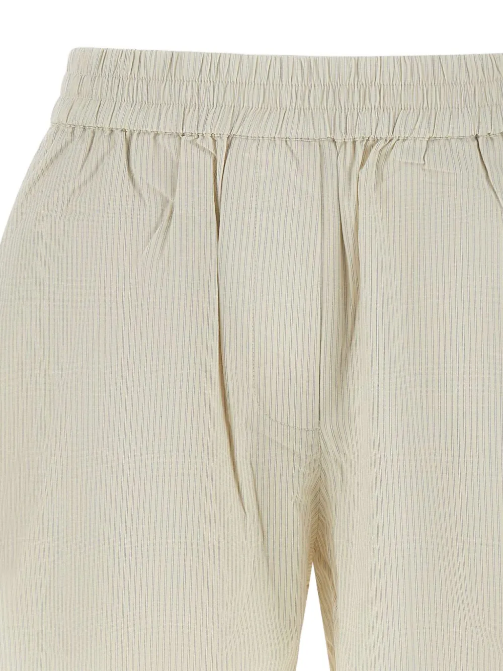 Herskind Striped Cotton Shorts In Neutral